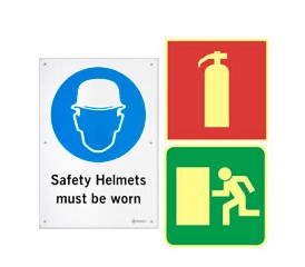 Tűzbiztonság és kötelező figyelmeztető táblák